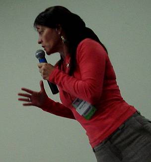 Maria da Penha Padovan durante palestra no seminário
© WWF-Brasil/João Gonçalves
