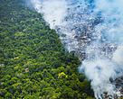 Sobrevoo mostra queimadas no Pará