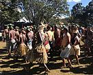 Marcha indígena saindo do Acampamento Terra Livre 