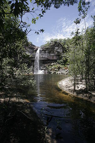 A Cachoeira da Pedra, situada no noroeste do Mato Grosso, é uma das inúmeras belezas naturais protegidas pelo Mosaico da Amazônia Meridional
