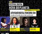 Painel sobre ativismo digital, como parte da programação do Festival Digital Hora do Planeta 2021
