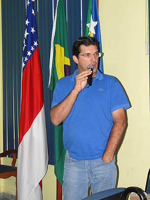 José Alesando Rodrigues, da Prefeitura de Alta Floresta (MT), lembrou da importância de cuidar dos recursos hídricos