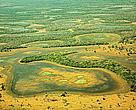 Vista áerea do Pantanal.