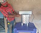 Máquina de extrair creme de pequi e farinha de jatobá desenvolvida pelos agricultores durante as oficinas.