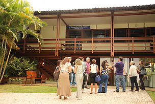 Cerca de 30 pessoas participaram das visitas técnicas, que foram à sede original do Iate Clube de Brasília e ao Clube do Congresso