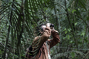 O biólogo Júlio Dalponte durante a Expedição Guariba-Roosevelt 2010.