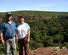 Lauro Barbosa e sua esposa Luciene Brandão de Souza na RPPN Vale do Bugio.