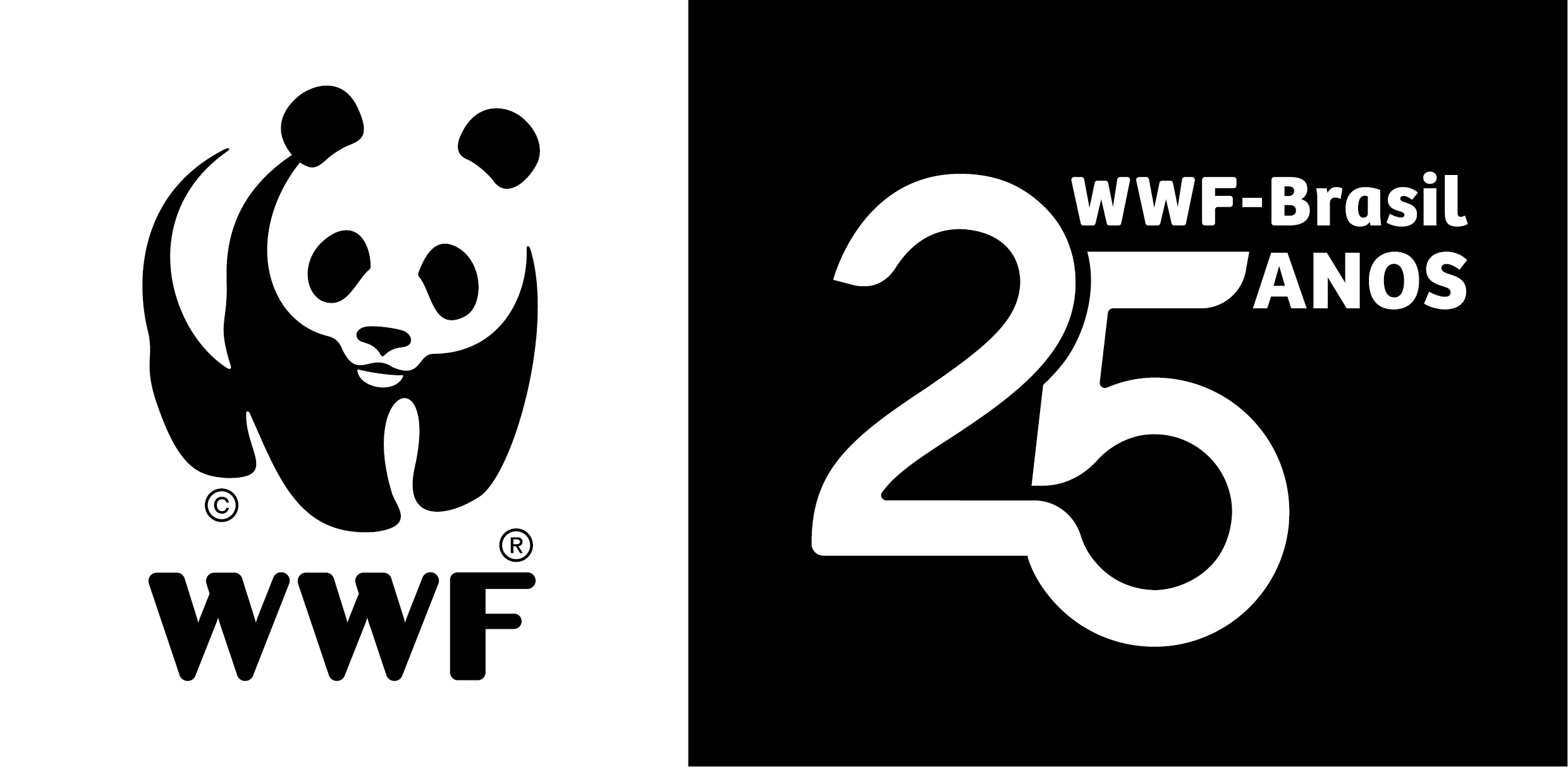 Selo 25 anos WWF-Brasil