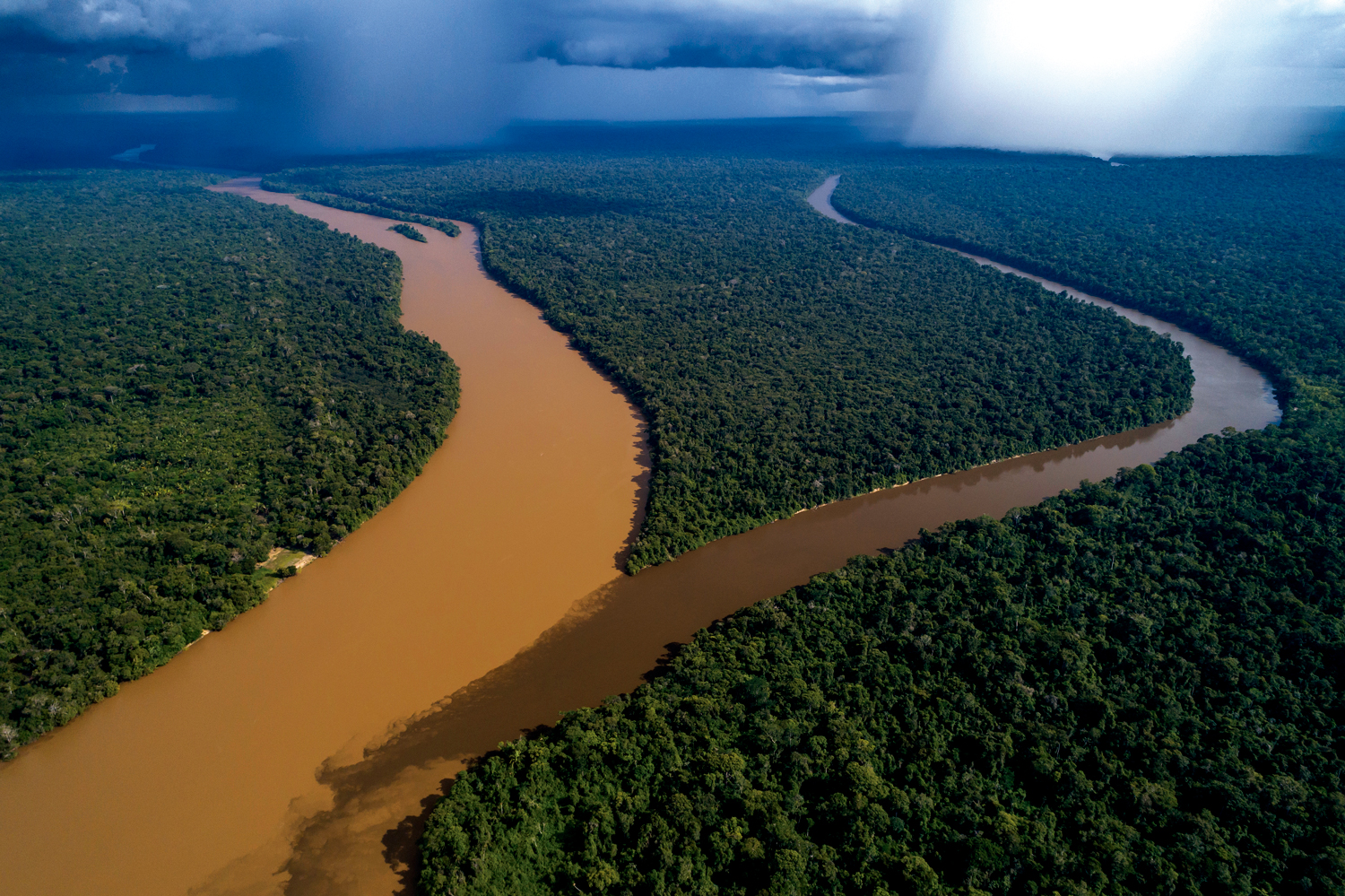 Encontro dos rios Guariba e Aripuanã em Apuí - Amazonas - Amazônia