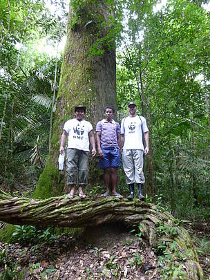 A programação do intercâmbio contemplou a visita a trilhas na floresta