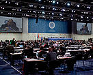 Plenário principal Sala Tycho Brahe durante sessão na COP15, em Copenhague