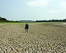 Registro da seca na Amazônia em 2005, Silves, AM.