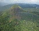 Vista aérea do Parque Nacional Montanhas do Tumucumaque, Amapá.